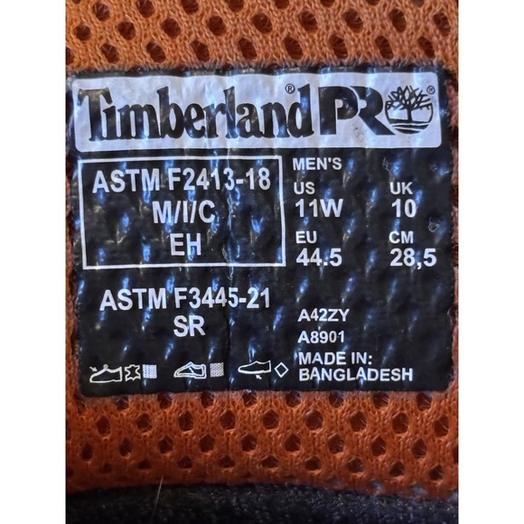 Men's Timberland Pro MAGNITUDE 6" Composite Toe Waterproof Work Boot TB0A42ZY - Picture 9 of 9